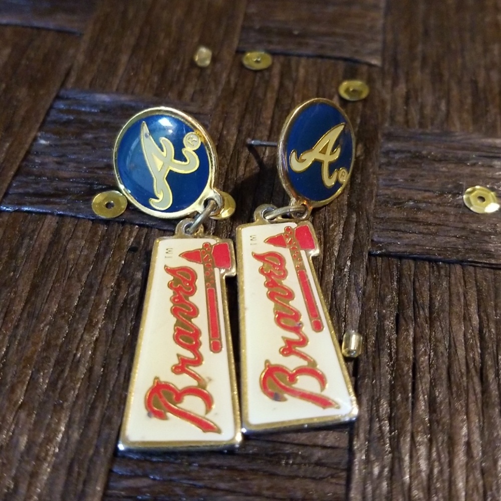 Vintage Atlanta Braves Earrings